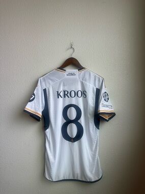 Real Madrid 2023-24 Jersey - Kroos - Champions League Final - Size L (Slim Fit)